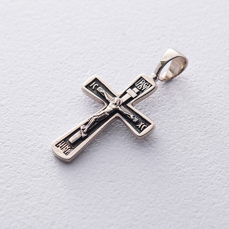 Золотий хрестик "Спаси і Збережи" п03208 від ювелірного магазину Онікс