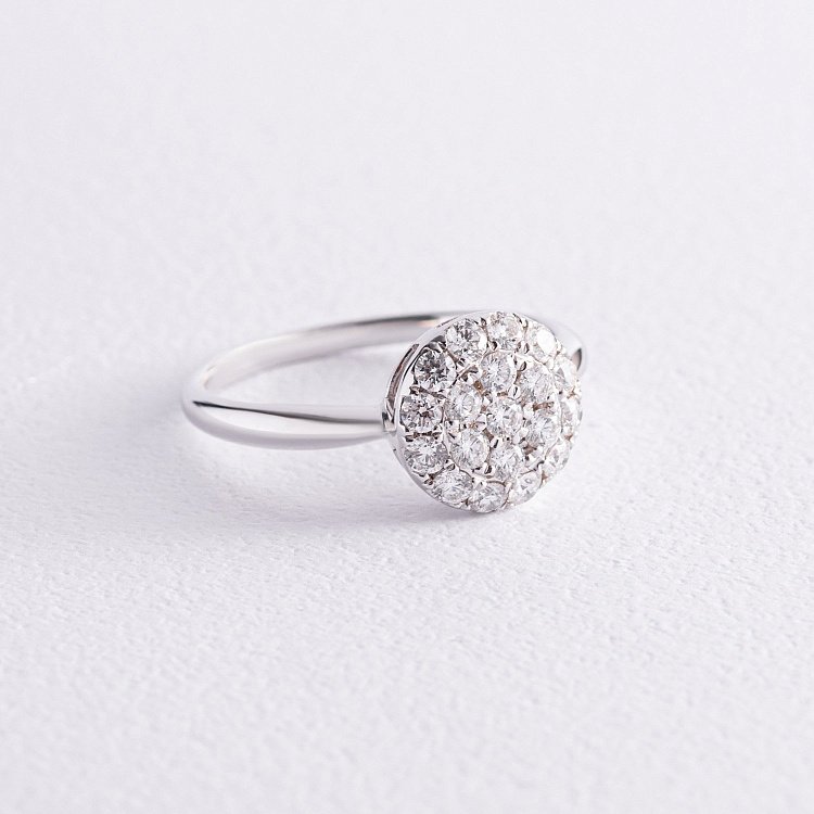 Кольцо в белом золоте с бриллиантами к236 от ювелирного магазина Оникс - 2