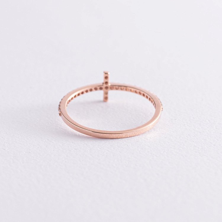 Кольцо "Дейзи" в красном золоте (фианиты) з3913 от ювелирного магазина Оникс - 2