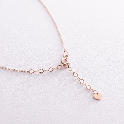 Кольє "Хрестик" у червоному золоті кол02270 №3