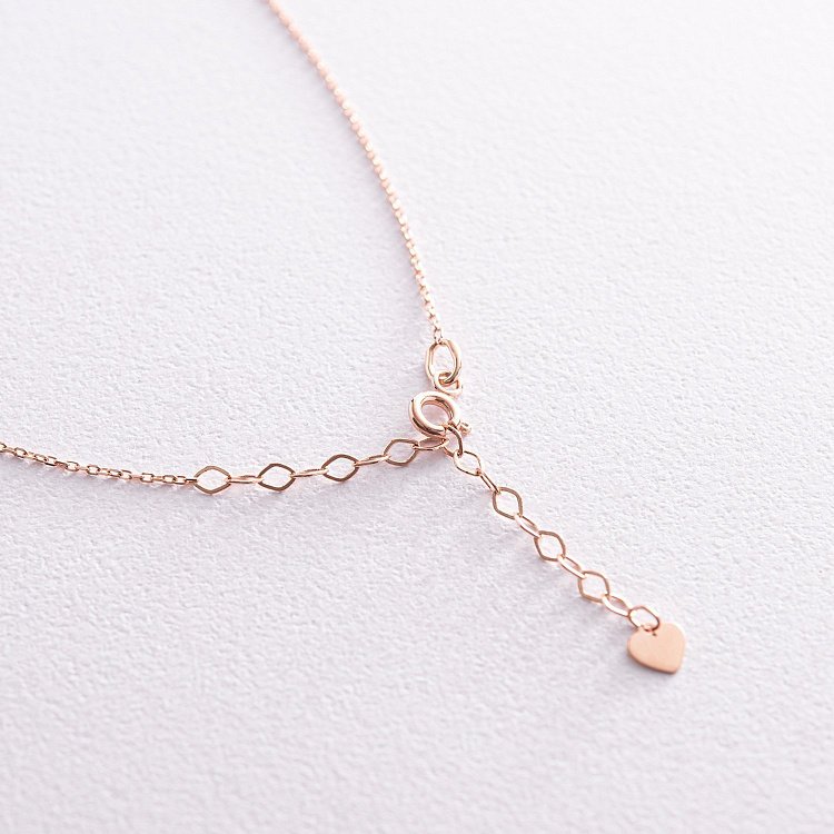 Кольє "Хрестик" у червоному золоті кол02270 від ювелірного магазину Онікс - 3