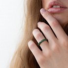 Золотое кольцо (демантоид) кб0247sth от ювелирного магазина Оникс - 1