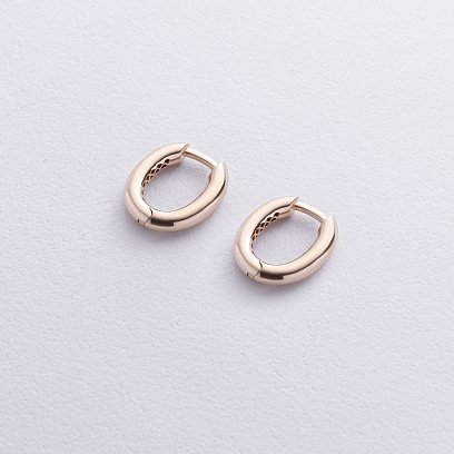 Сережки "Stella" у жовтому золоті с08867 №3