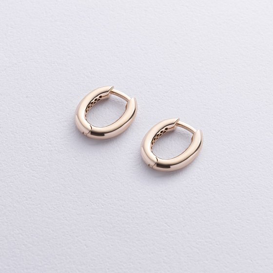 Сережки "Stella" у жовтому золоті с08867 №3