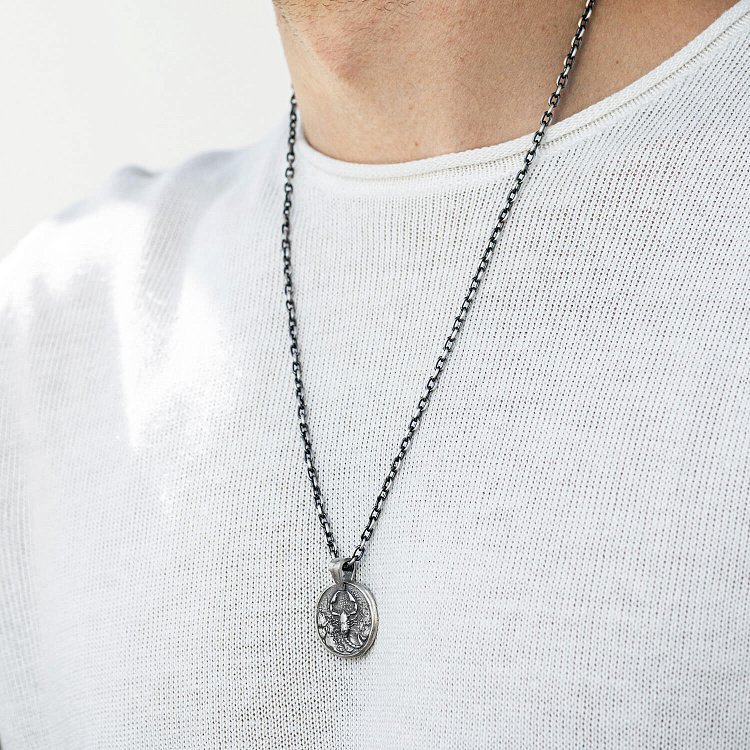 Срібний кулон "Знак зодіаку Скорпіон" 133221скорпіон від ювелірного магазину Онікс - 1