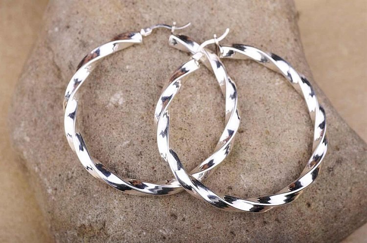 Сережки "Кільця" 12259 - 1 Сережки "Кільця" 12259 від ювелірного магазину Онікс - 1