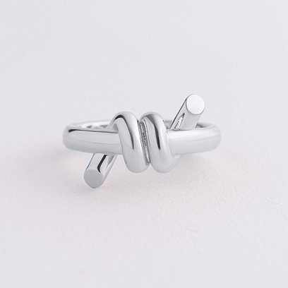 Кольцо "Brigitte" в белом золоте к08381 №3