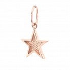 Золотой кулон "Звезда" п03037 от ювелирного магазина Оникс - 1