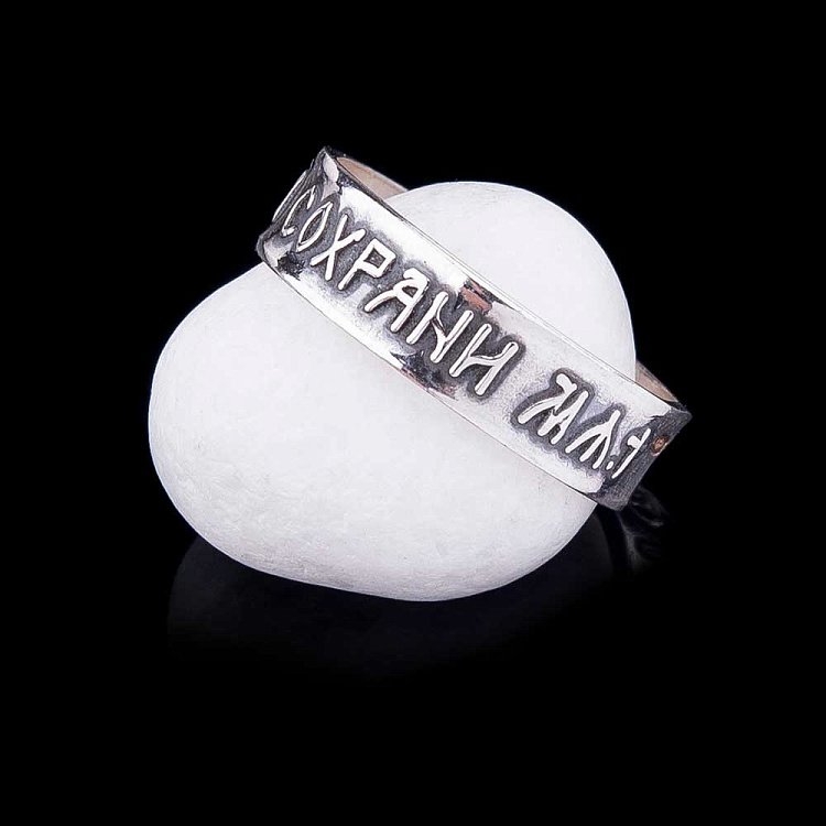 Каблучка "Спаси і збережи" 11310 від ювелірного магазину Онікс - 2