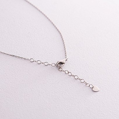 Серебряное колье "Карта Украины" с эмалью 940 №5