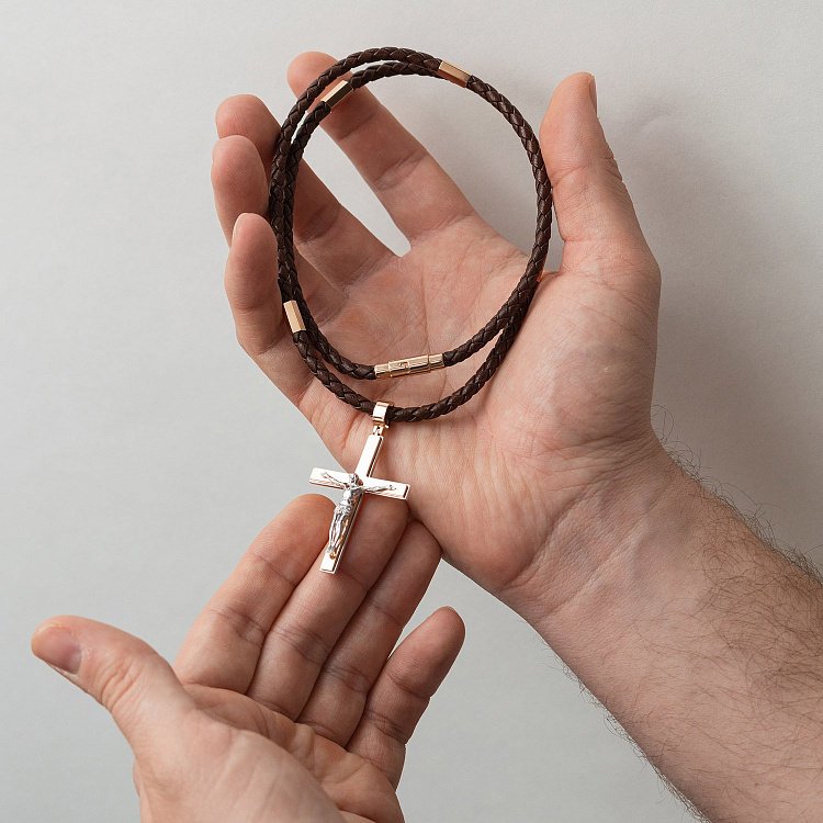 Ювелірний шнурок із золотою застібкою 73082400 від ювелірного магазину Онікс - 3