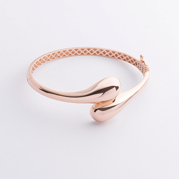 Жесткий браслет "Miriam" в красном золоте б05733 от ювелирного магазина Оникс - 2