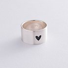 Серебряное кольцо с гравировкой "Сердце" 112143сер от ювелирного магазина Оникс - 14