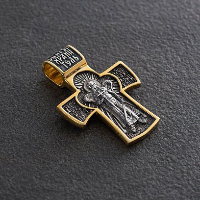 Срібний хрест (чорніння, позолота) 132559 №6