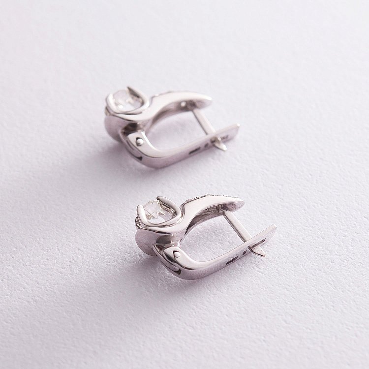 Золотые серьги с бриллиантами сб0043як от ювелирного магазина Оникс - 2