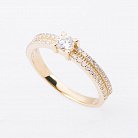Золотое кольцо с бриллиантами р0956ж от ювелирного магазина Оникс