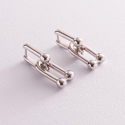 Серебряные серьги "Фантазия" 1285 №12