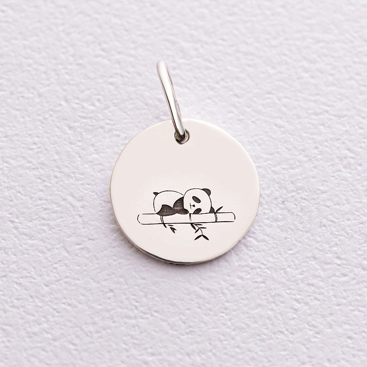 Кулон "Панда" 132724п від ювелірного магазину Онікс