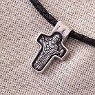 Православний хрест зі срібла з чорнінням 132481 от ювелирного магазина Оникс - 2