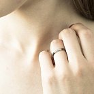 Золотое кольцо с черными и белыми бриллиантами кб0173he от ювелирного магазина Оникс - 4