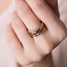 Золотое кольцо с фианитами к05468 от ювелирного магазина Оникс - 2