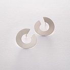 Срібні сережки-пусети Запаморочення (матові) 122573 от ювелирного магазина Оникс - 6