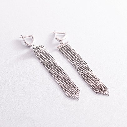 Золотые серьги "Водопад" с07876 №4