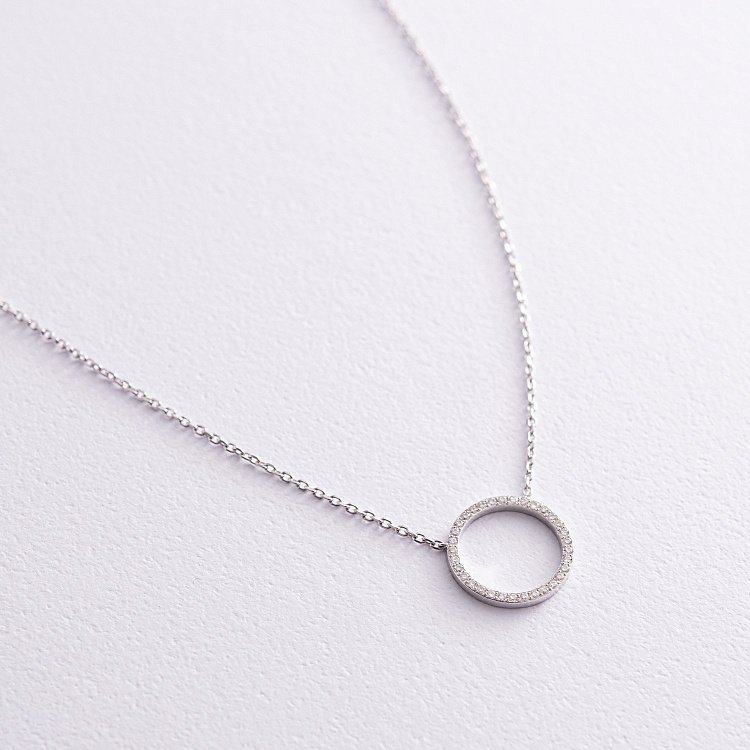 Золоте кольє "Кругообіг" з діамантами 719721121 від ювелірного магазину Онікс - 2