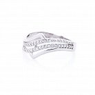 Серебряное кольцо с фианитами 111416 от ювелирного магазина Оникс - 1