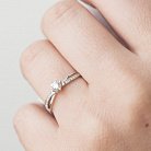 Золотое помолвочное кольцо (бриллианты) кб0044 от ювелирного магазина Оникс - 5