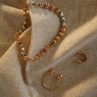 Золотий браслет "Кубики - кульки" б05104 от ювелирного магазина Оникс - 4