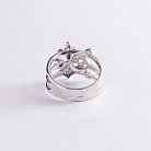 Серебряное кольцо "Клевер" с фианитами 1488/1р-CZ от ювелирного магазина Оникс - 3