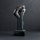 Серебряная фигура "Лягушка" ручной работы 23113 от ювелирного магазина Оникс