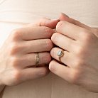 Серебряное кольцо "Цветочки" с позолотой 112303 от ювелирного магазина Оникс - 3