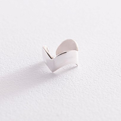 Срібна сережка - каффа 123017 №4