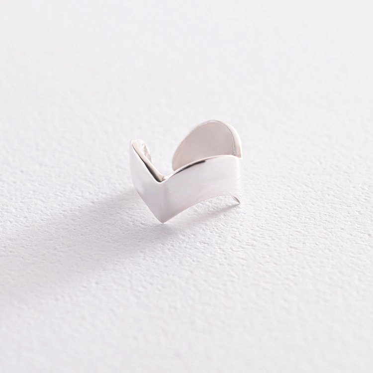 Срібна сережка - каффа 123017 від ювелірного магазину Онікс - 3