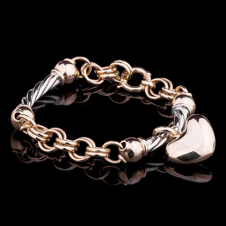 Жіночий браслет з жовтого золота б01797 від ювелірного магазину Онікс - 3