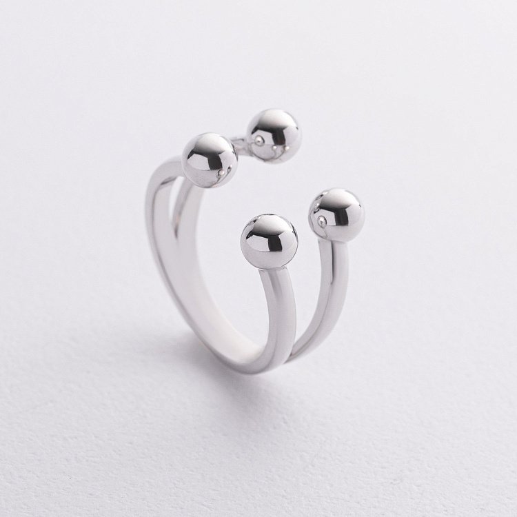 Срібна каблучка "Кульки" 1546 від ювелірного магазину Онікс