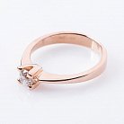Золотое помолвочное кольцо с бриллиантом р0179к от ювелирного магазина Оникс - 2