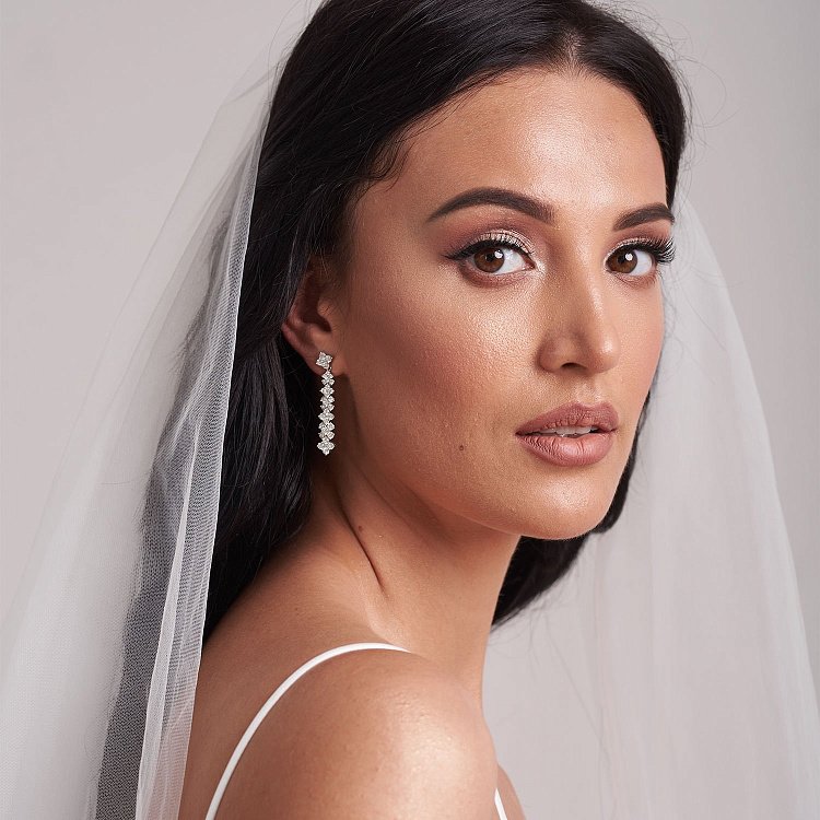 Золоті сережки з діамантами сб0197cha від ювелірного магазину Онікс - 7