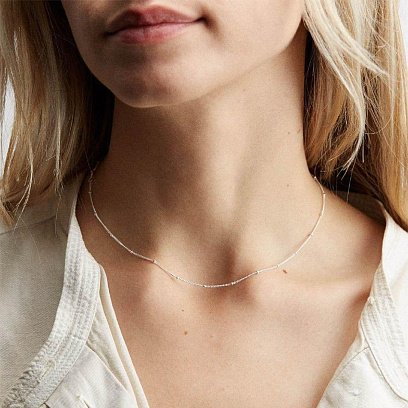 Срібне кольє "Витонченість" 181055 №7