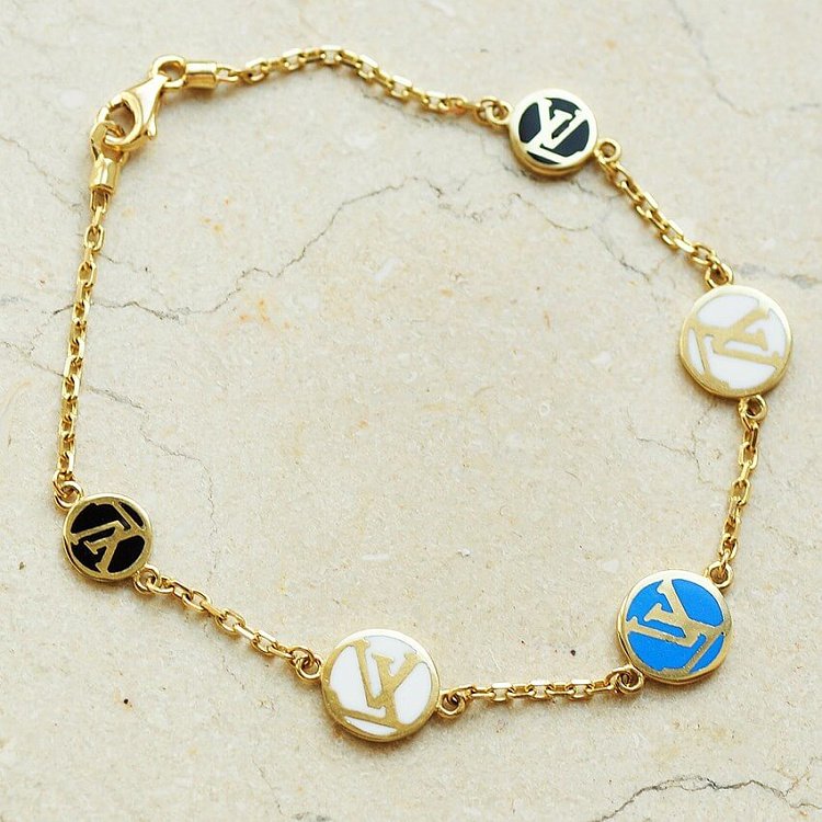 Золотий браслет з емаллю LGB2235 від ювелірного магазину Онікс