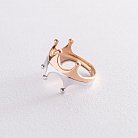 Золотое кольцо "Корона" к05636 от ювелирного магазина Оникс - 2