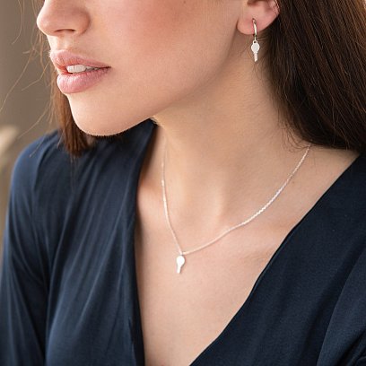 Срібне кольє "Ключик" 181126 №2