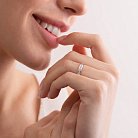 Кольцо в белом золоте с бриллиантами 214861121 от ювелирного магазина Оникс - 11