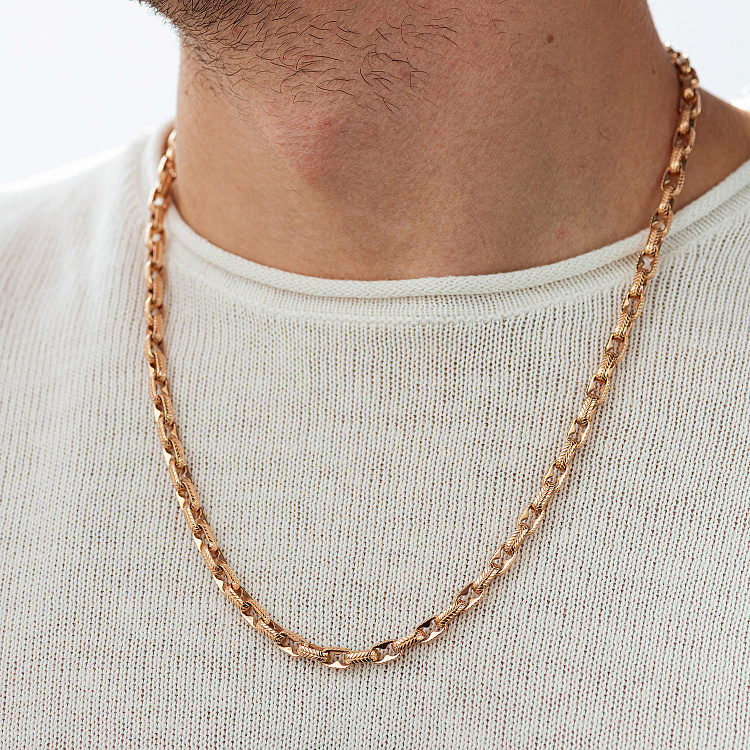 Чоловічий золотий ланцюжок ц00566 від ювелірного магазину Онікс - 4