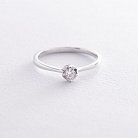 Помолвочное кольцо в белом золоте (бриллиант) MR86452ca от ювелирного магазина Оникс - 2