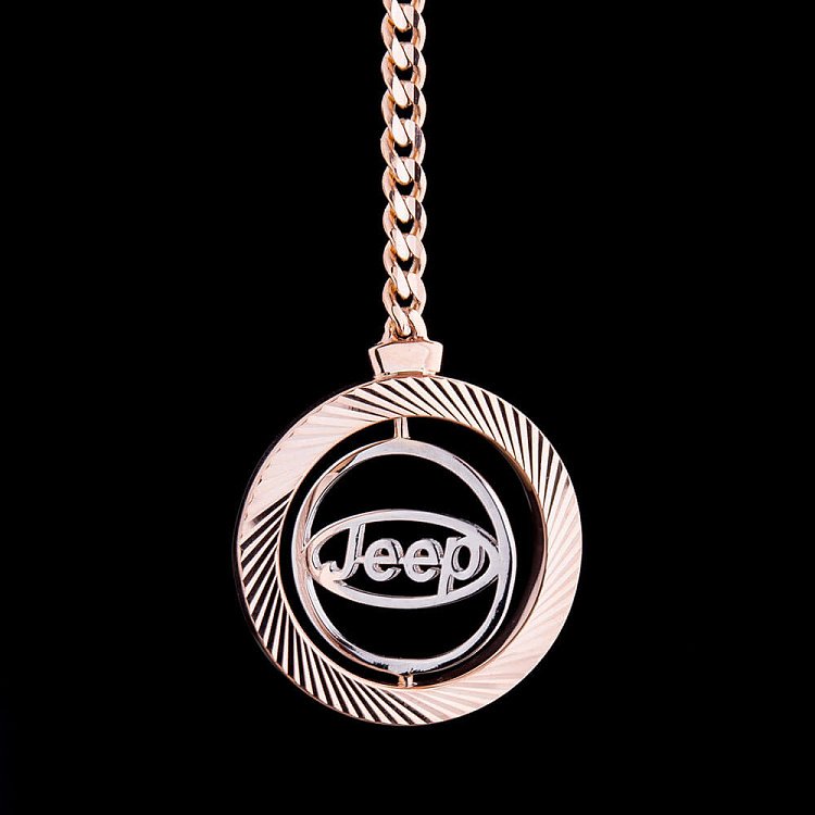 Золотой брелок "Jeep-Джип" бр00034 от ювелирного магазина Оникс - 2