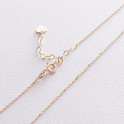 Кольє "Кружечки" в жовтому золоті (фіаніти) кол01824 №5