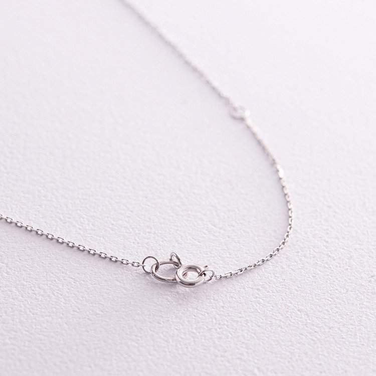 Золоте кольє "Крестик" з діамантами 126841121 від ювелірного магазину Онікс - 4